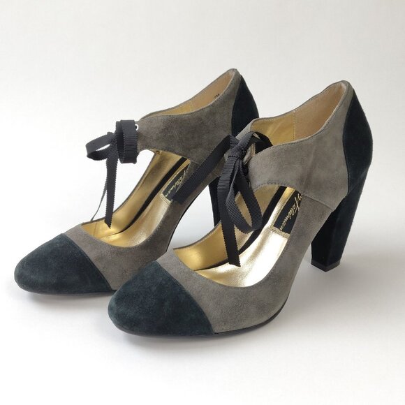 NWOT Beverly Feldman Best Suede Pump sz 7 - Picture 4 of 11